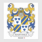 Martinez Family Crest Sticker (Vel)