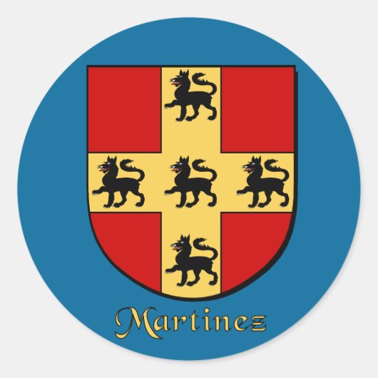 Martinez Family Shield Stickers (Voorkant)