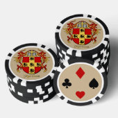 Martinez Heraldic Arms Poker Chips (Opstapeling)