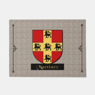 Martinez Historisch Schild op Cobblestone Deurmat