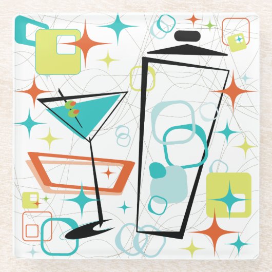 Martini A Go! Glazen Onderzetter (Voorkant)