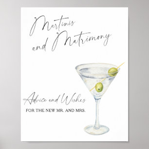 Martini - Advies en wensen voor Passen getrouwd Poster