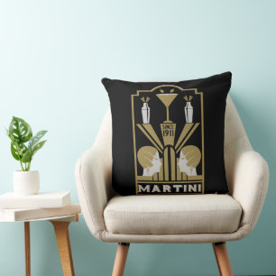 Martini Art Deco Art Kussen