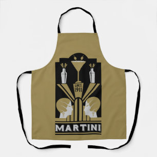 Martini Art Deco Schort