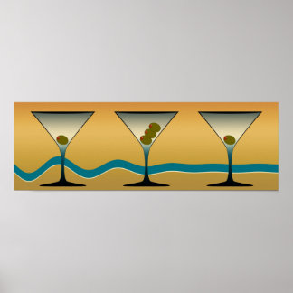 Martini Art Poster