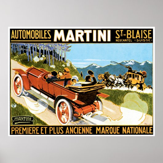 Martini Automobiles Poster (Voorkant)