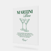 Martini Bar Bachelorette weekend Acryl Bord (Hoek)