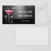 Martini Bartender Classy Cocktails Visitekaartje (Voorkant / Achterkant)