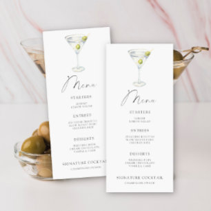 Martini Bruidsfeest menu