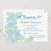 Martini Bubbles Party Invitation (Devant / Derrière)