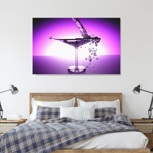 Martini Canvas Afdruk (Insitu (Slaapkamer))