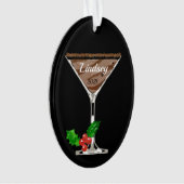 Martini chocolat ornement personnalisé (devant)