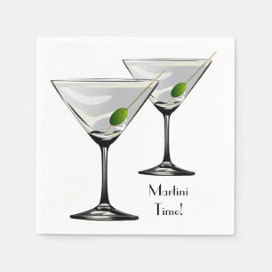 Martini Cockatl Party Napkin Servet