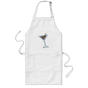 MARTINI COCKTAIL APRON LANG SCHORT