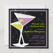 Martini Cocktail Bachelorette Party Invitation (Devant)