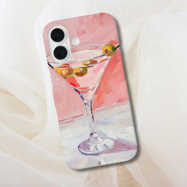 Martini Cocktail Painting iPhone 16 Hoesje