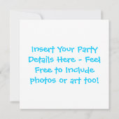 Martini - Cocktail Party Invitation Kaart (Achterkant)