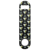 Martini Cocktail Pattern Speed Flessenopener (Achterkant)