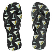 Martini Cocktail Pattern Teenslippers (Voetbed)