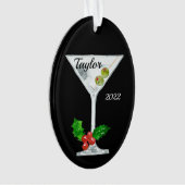 Martini Cocktail Personalized Ornament (voorkant)