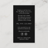 Martini Cocktail Professionele Bartender Visitekaartje (Achterkant)