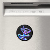 Martini cocktail retro neon sign  bar magneet (Insitu (Vaatwasser))