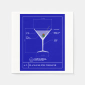 Martini Cocktail servetten (Voorkant)
