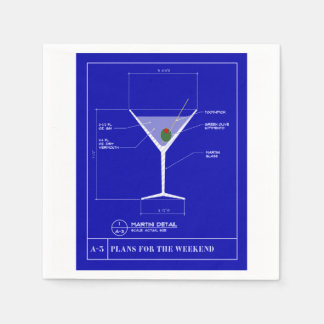 Martini Cocktail servetten