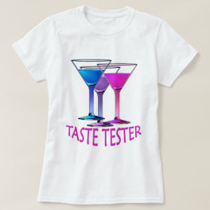 Martini Cocktail Taste Tester Dames Partij T-shirt