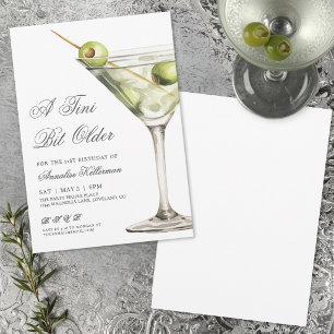 Martini Cocktail Volwassenen Verjaardagsfeestje Kaart