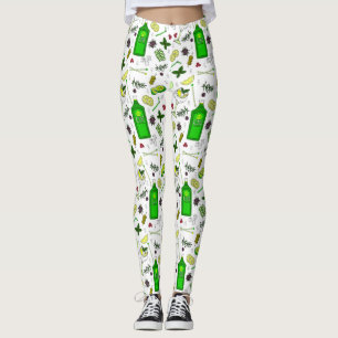 Martini Cocktails Gin en Tonic Drinken Mixologist Leggings