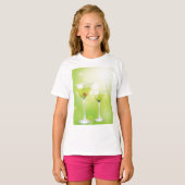 Martini Cocktails Meisjes T-shirt (Voorkant volledig)