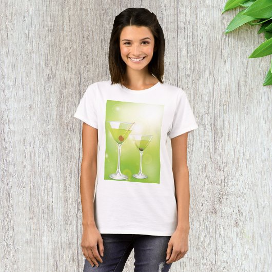 Martini Cocktails Womens T-Shirt