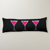 Martini Cosmopolitan Cocktail Drink Martini Glass Lichaamskussen (Achterkant)