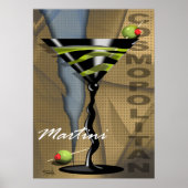 Martini cosmopolite | art déco (Devant)
