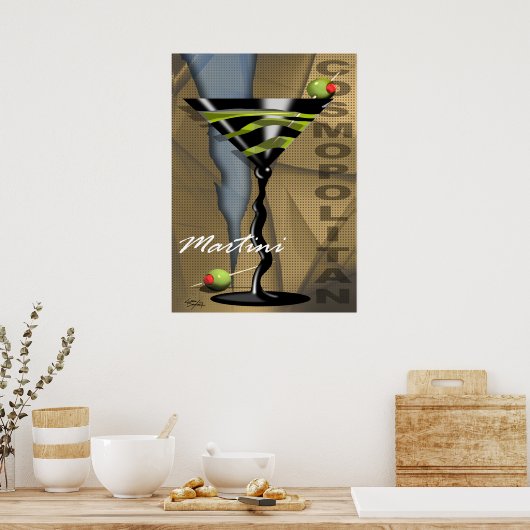 Martini cosmopolite | art déco (Cuisine)