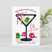 Martini couture notions couturier carte de Noël (Debout devant)