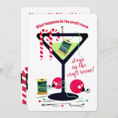 Martini couture notions couturier carte de Noël (Devant / Derrière)