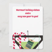 Martini couture notions couturier carte de Noël (Dos)