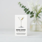 Martini Drink | Carte de visite du barman (Debout devant)