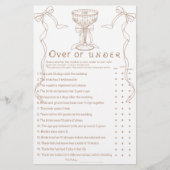 Martini espresso hand getekend Over of onder spel (Voorkant)