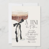 Martini Espresso Tini Een Beetje Ouder Boog Verjaa Kaart (Voorkant)