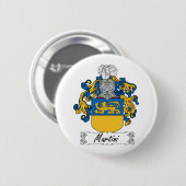 Martini Family Crest Ronde Button 5,7 Cm (Voorkant /achterkant)