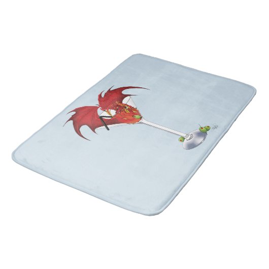 Martini Fantasy Rode Draak Badmat (Gekanteld)