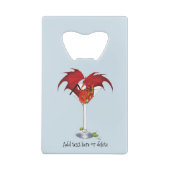 Martini Fantasy Rode Draak Kredietkaart Flessenopener (Achterkant)