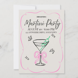 Martini Feest Uitnodiging