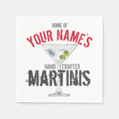 Martini gepersonaliseerd servet (Voorkant)