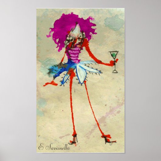 martini girl poster (Voorkant)