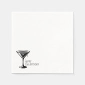 Martini Glans Servet (Voorkant)