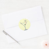 Martini Glas Stickers (Envelop)